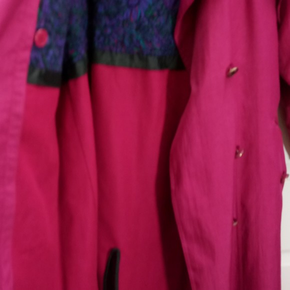 Portrait | Jackets & Coats | Vintage Womens Portrait Belted Raspberry ...